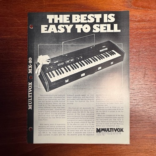 Vintage multivox 20 - multivox, mx-20