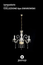 lampadario 3 luci cristallo