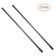 2x Molla Tensione Tenda Asta Tensione Caffè Estensione Regolabile Acciaio al Carbonio