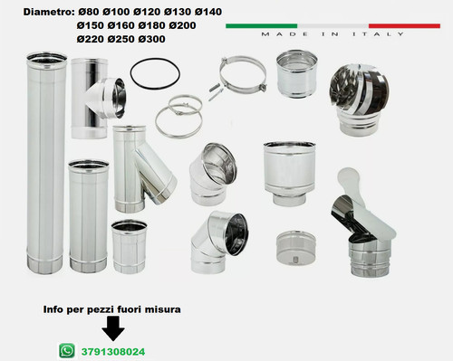 Tubi canna fumaria acciaio - tubi,