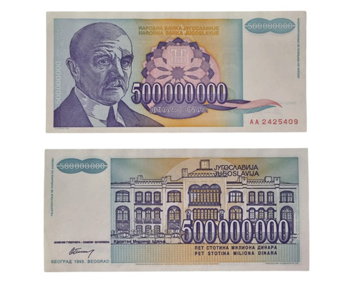 Jugoslavia 500 000 - jugoslavia:, 500.000.000