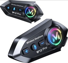 INTERFONO CASCO MOTO bluetooth Auricolare impermeabile assistente vocale Musica