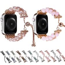 Cinturino bracciale perle