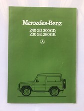 Brochure Mercedes 240GD / 300GD / 230GE / 280GE, in italiano