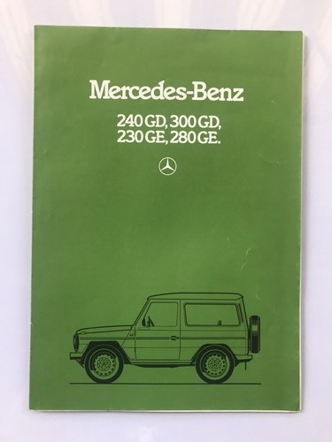 Brochure mercedes 240gd - 240gd, /