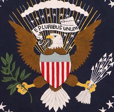 Tappeti nuovi con bandiera americana Round Eagle Pluribus President trapuntat...