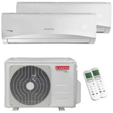 Ariston PRIOS R32 Condizionatore dual split 9000+9000 BTU inverter A+ unità este