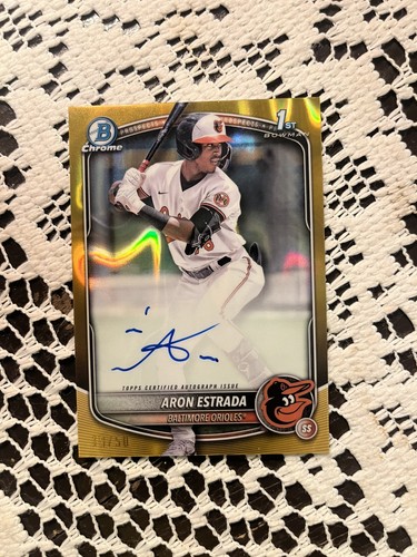 2025 bowman cromo aron - 2025, estrada