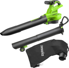 40V Aspiratore Soffiatore a Batteria per Foglie, Con Motore Brushless, 370 Km/H,