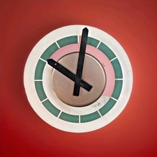 RARO OROLOGIO INDUSTRIALE SOLARI UDINE VINTAGE FUNZIONANTE CM 29