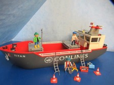 4472 nave porto nave da carico v personaggi per 4470 gru Playmobil 8920