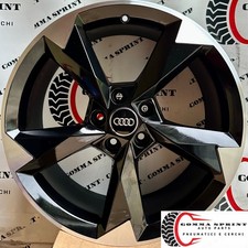 4 CERCHI IN LEGA ORIGINALI RAGGIO 19 AUDI Q3 NERO LUCIDO DIAMANTATO