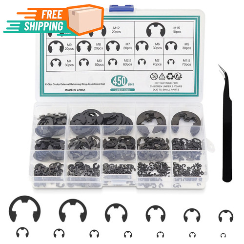 Kit 450 clips - 450, anelli