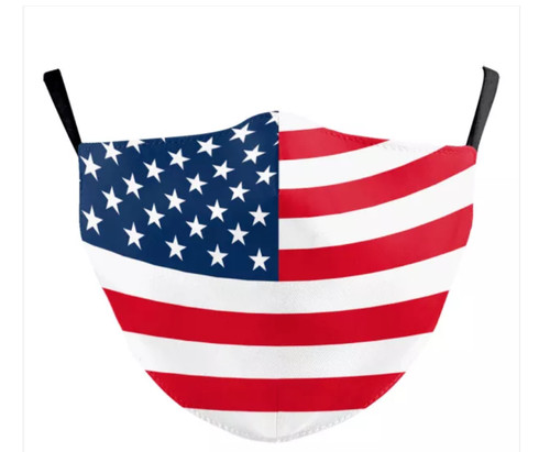 Maschera viso bandiera usa - maschera,