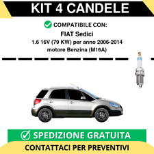 KIT 4 CANDELE per FIAT Sedici