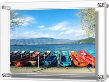 Cornici per Cornici in Acrilico a Parete, Cornice Foto Montata a Doppio Pannello