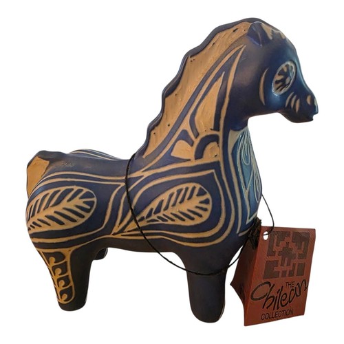 Statuina cavallo ceramica