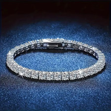 Bracciale Moissanite Placcato