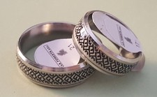 Coppia Anelli Affettivi - Amicizia - Partner - unisex al buio brillano Mis.17-21