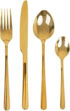 B2LUGANO Set Di Posate Dorate