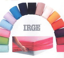 Lenzuola sotto con angoli Irge singolo o matrimoniale o coppia federe in cotone