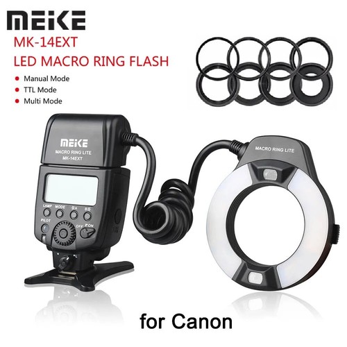 Meike 14ext ttl macro - ttl, led
