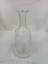 Caraffa in vetro intagliato