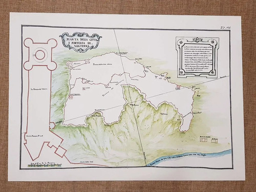 Pianta della città fortezza - pianta,