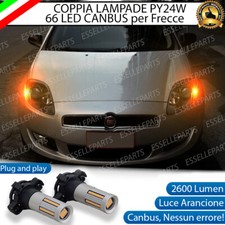 COPPIA LAMPADE PY24W LED CANBUS 3.0 66 LED FIAT BRAVO MK2 FRECCE ANTERIORI