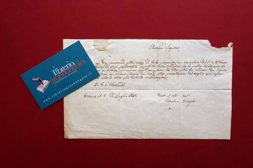 Autografo amedeo avogadro - autografo,