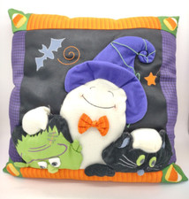 Halloween Ghost Quilted Pillow