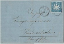 74129 - GERMANIA Wurtenberg - Storia postale - Michel # 32 su COPERTINA da CALW