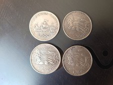 N.4 Monete 500 LIRE IN ARGENTO Vedi Foto 