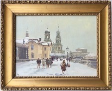 Antico dipinto ad olio russo