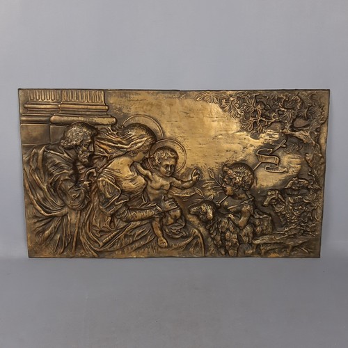 Altorilievo ottone sacra - ottone,