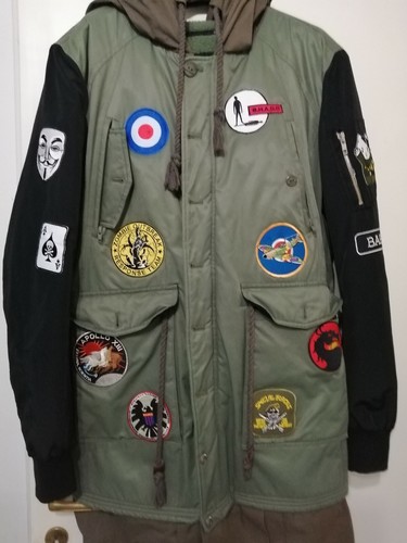 Parka con patches - parka,