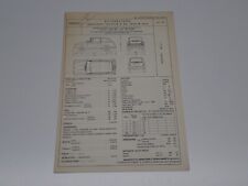 INNOCENTI-AUSTIN A 40 TIPO B 33/1 SCHEDA DI OMOLOGAZIONE DGM 1961 (71)