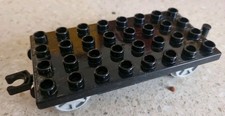 LEGO DUPLO CARRELLO NERO DI UN VAGONE SET TRENO 10507 O 10508