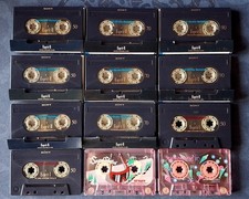 LOTTO 12 PCS AUDIOCASSETTE SONY/DENON USATE,OTTIMA QUALITÀ *⁴⁴