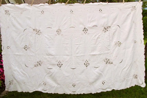 Tovaglia tovaglia vintage lino