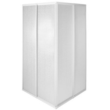 Box doccia angolare 80x80 h.185 cm in PVC e acrilico 1,6 mm Cabina Doccia 596