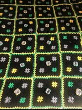 Granny Squares coperta di lana matrimoniale  Granny Square realizzata a mano