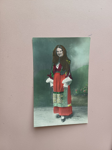 Cartolina sardegna costumi - sardegna,