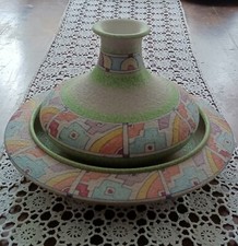 Centrotavola Vaso Portafrutta Gialletti Pimpinelli Deruta, Ceramica Artistica