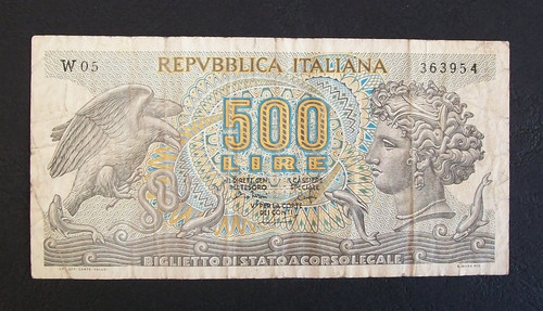 Molto rara 500 lire - lire, aretusa