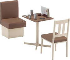 Hasegawa 1/12 Figure Accessory Series Tavolo e Sedia Ristorante Famiglia...