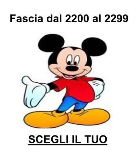 Topolino nuovi fascia 2200 - topolino,