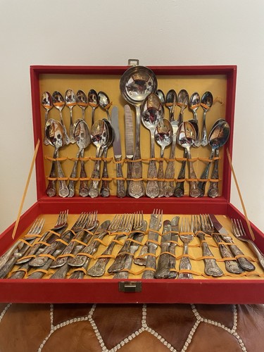 Servizio posate argentate 800