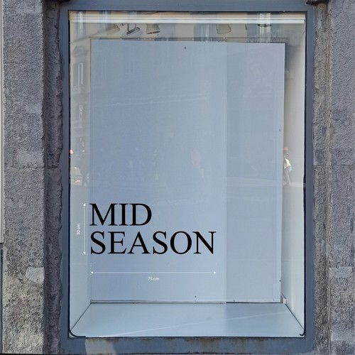 Mid season vetrofanie adesivo