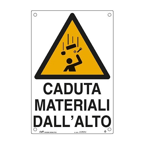 Cartello segnaletico caduta - cartello, "caduta